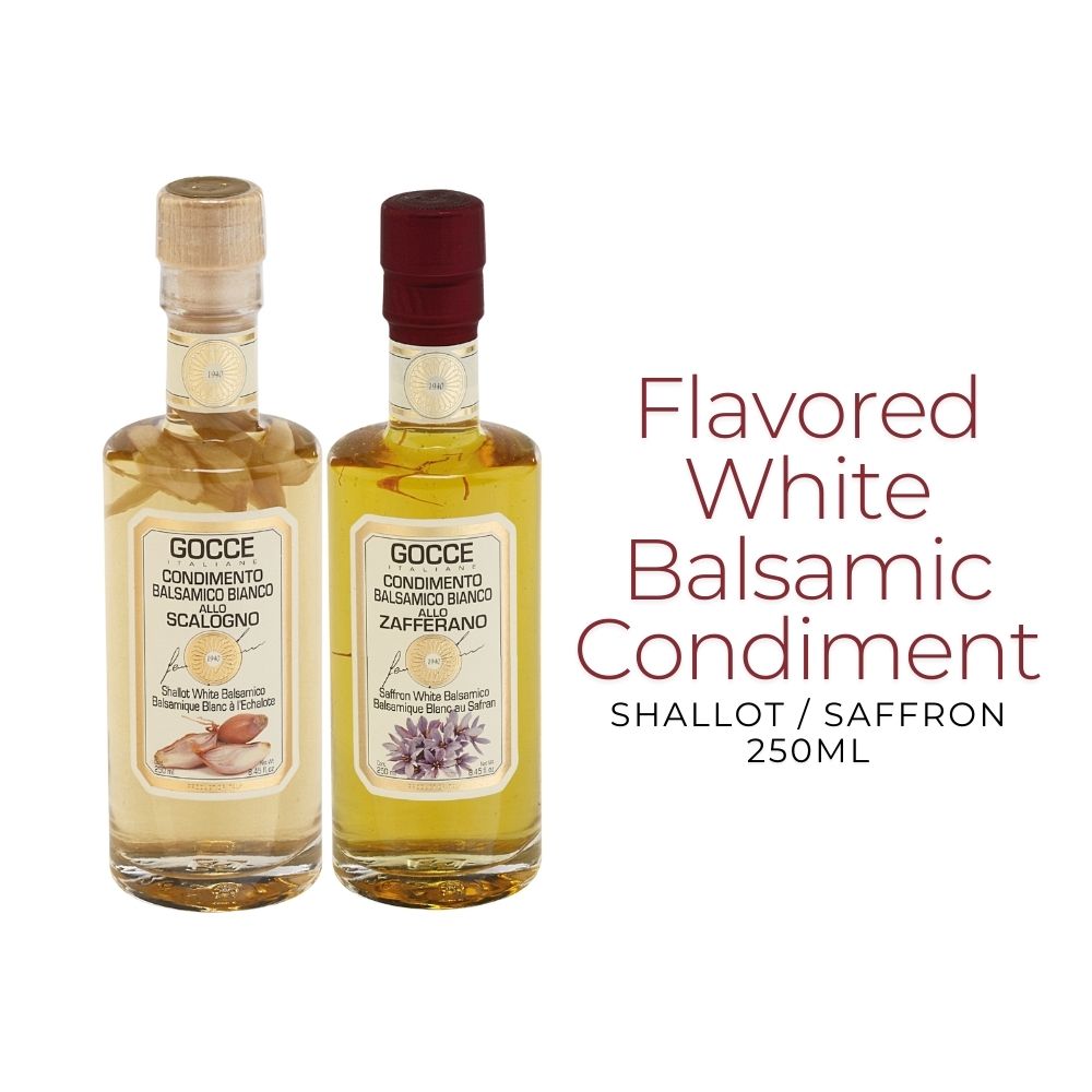 Flavored White Balsamic Condiment